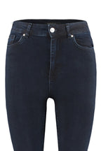 Trendyolmilla Gece Mavisi Vücudu Saran Yüksek Bel Ekstra Esnek Skinny Jeans TWOSS23JE00080