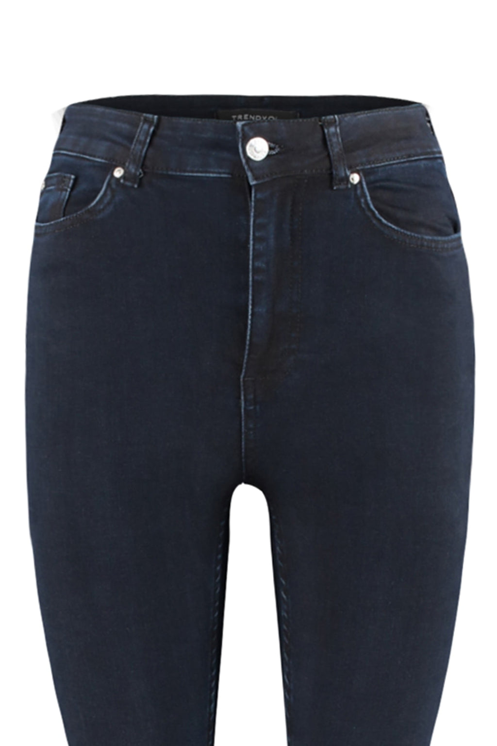 Trendyolmilla Gece Mavisi Vücudu Saran Yüksek Bel Ekstra Esnek Skinny Jeans TWOSS23JE00080