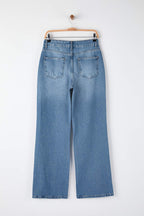 Trendyolmilla Lacivert  Yüksek Bel Wide Leg Jeans TWOAW24JE00089