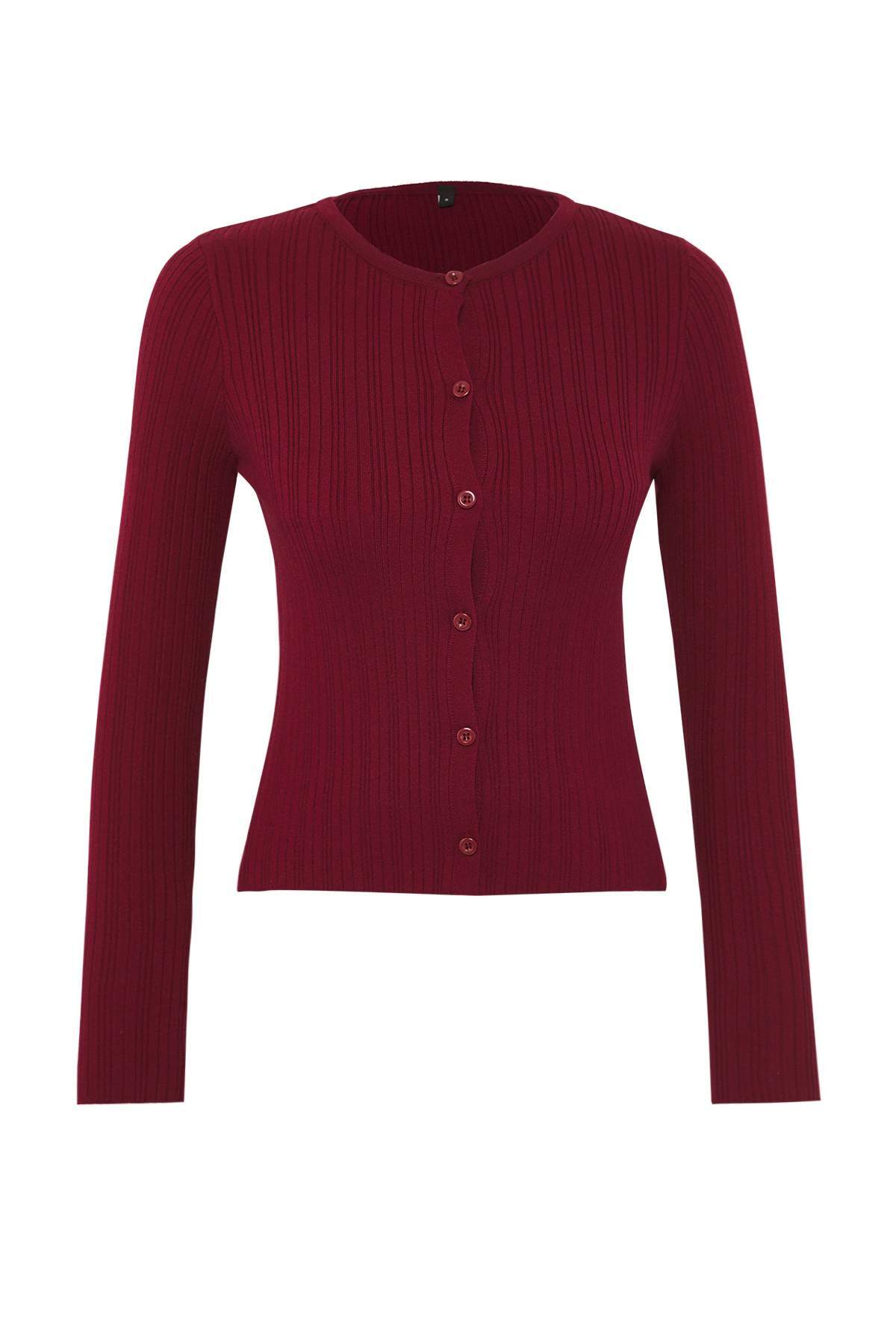 Trendyolmilla Sarı 2'li Fitilli Premium/Özel İplikli Yumuşak Dokulu Triko Hırka-Bluz Takım TWOAW26HI00003