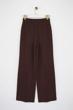 Trendyolmilla Bordo Pilili Wide Leg/Geniş Paça  Pantolon TWOAW25PL00109