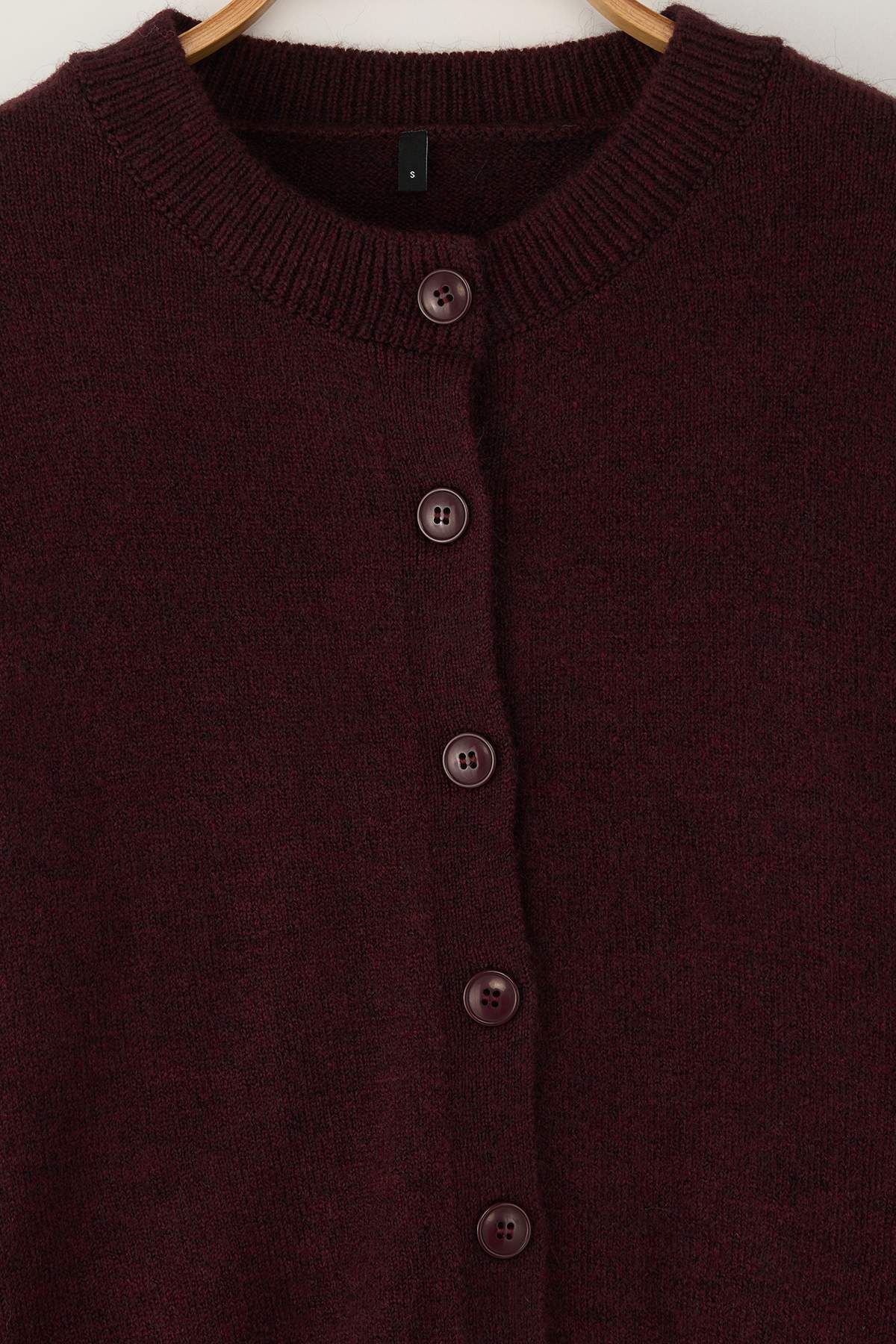 Trendyolmilla Wardrobe Essentials Hardal Alpaka Yünü Karışımlı Geniş Kalıp Triko Hırka | TWOAW26HI00089