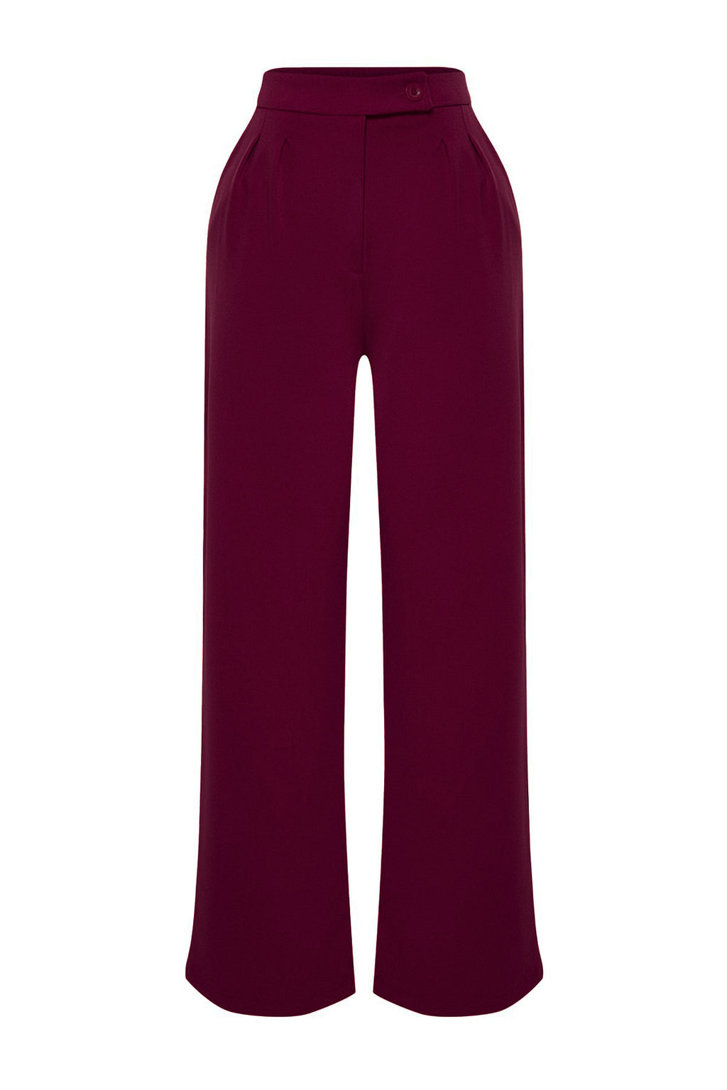 Trendyolmilla Ekru Wide Leg/Geniş Paça Yüksek Bel Dokuma Kumaş Pantolon TWOAW22PL0066