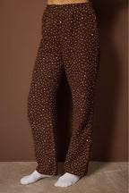 Trendyolmilla Ekru %100 Pamuklu Kalpli Müslin Kumaş Dokuma Pijama Takımı THMAW26PT00110