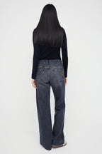 Trendyolmilla Mavi Normal Bel Geniş Paça Wide Leg Jeans TWOAW26JE00078