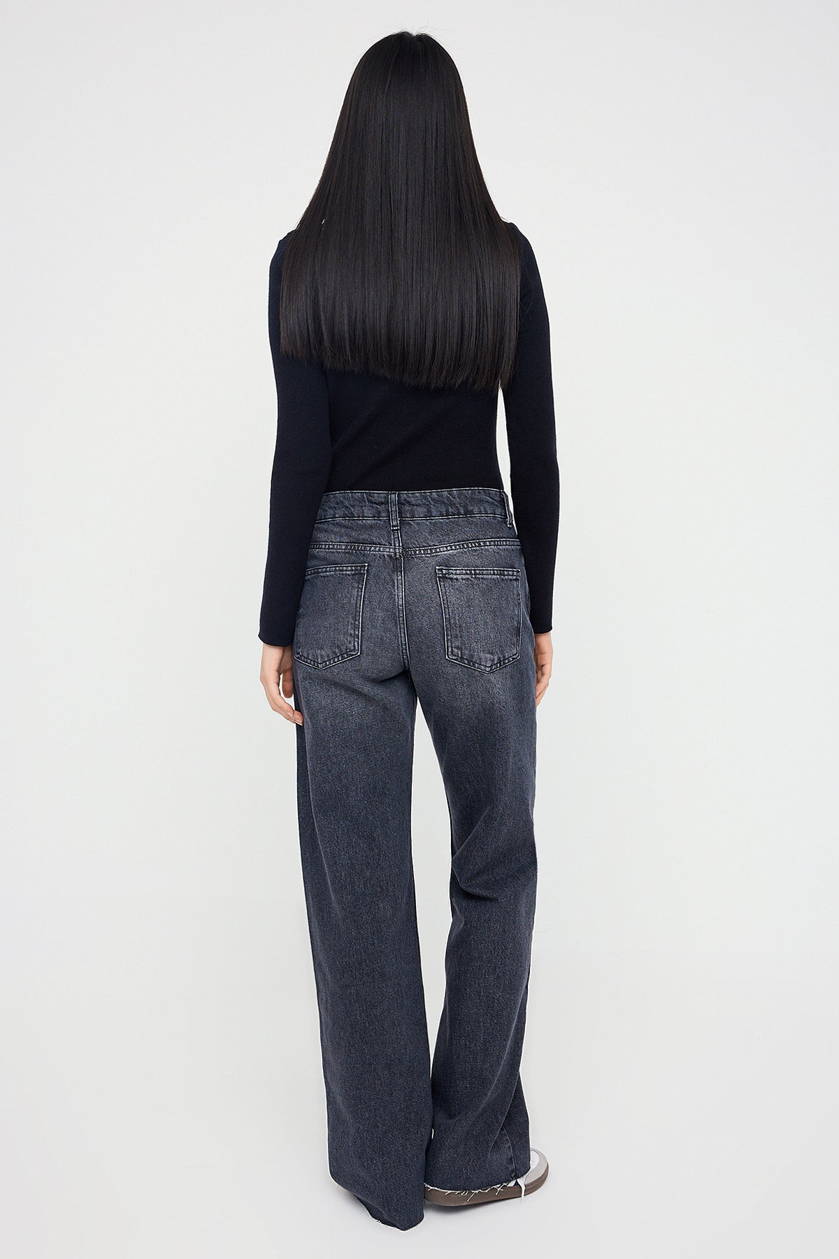 Trendyolmilla Mavi Normal Bel Geniş Paça Wide Leg Jeans TWOAW26JE00078