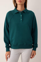 Trendyolmilla Gri Melanj Premium Patlı Regular/Normal Kalıp Kalın İçi Polarlı Örme Sweatshirt TWOAW26SW00208