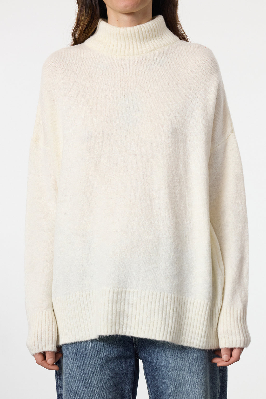 Trendyolmilla Taş Geniş Kalıp Yumuşak Dokulu Triko Kazak TWOAW23KZ00469