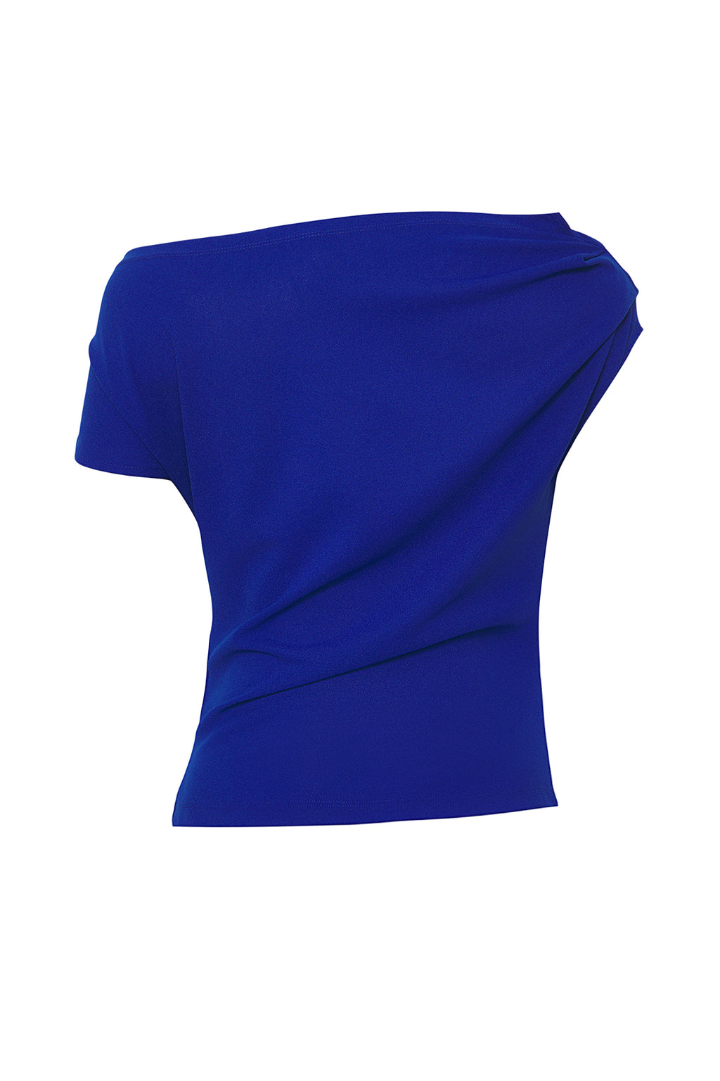 Trendyolmilla Kırmızı Büzgü/Drape Detaylı Dökümlü Asimetrik Yaka Örme Bluz TWOSS25BZ00024