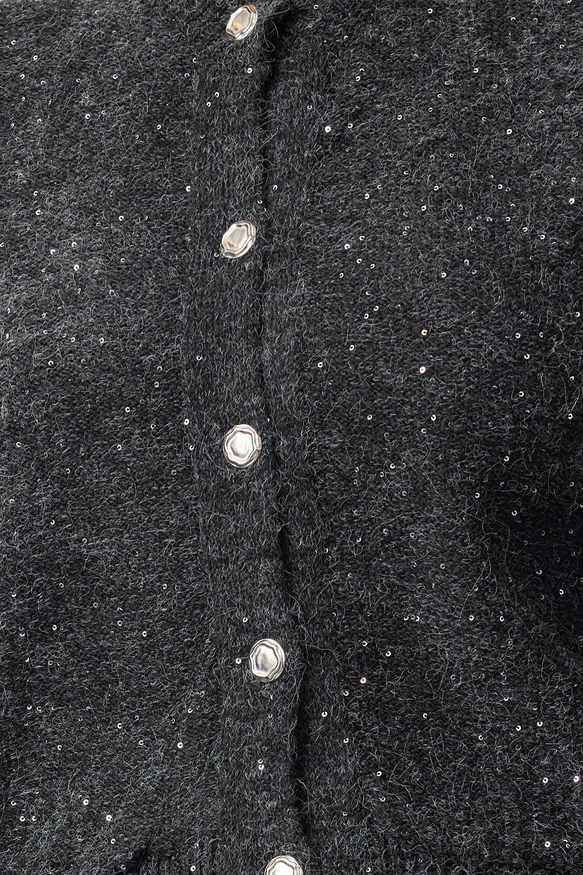 Antrasit Yumuşak Dokulu Triko Hırka TWOAW25HI00318