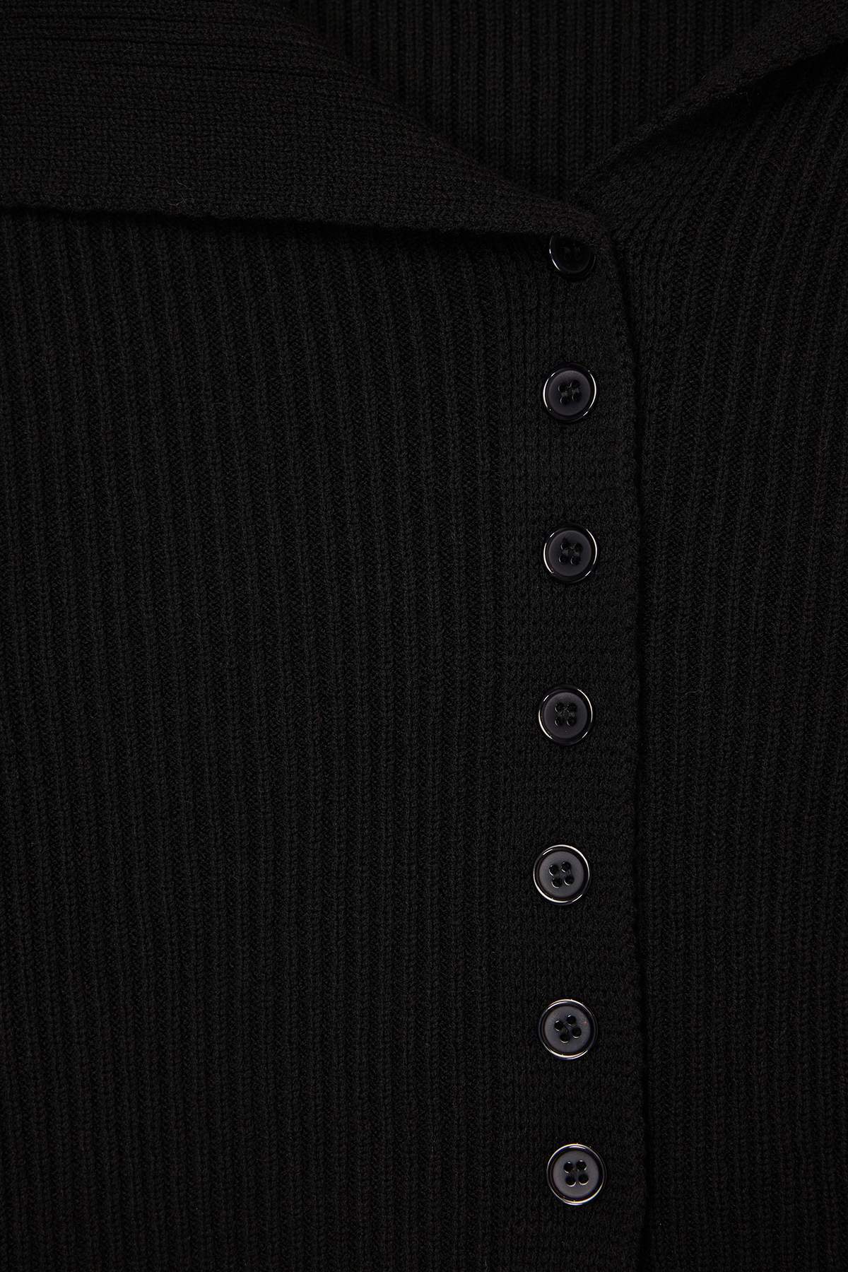Trendyolmilla Siyah Merserize Görünümlü Premium İplik/Özel İplik Fitted/Vücudu Saran Triko Hırka TWOAW25HI00254
