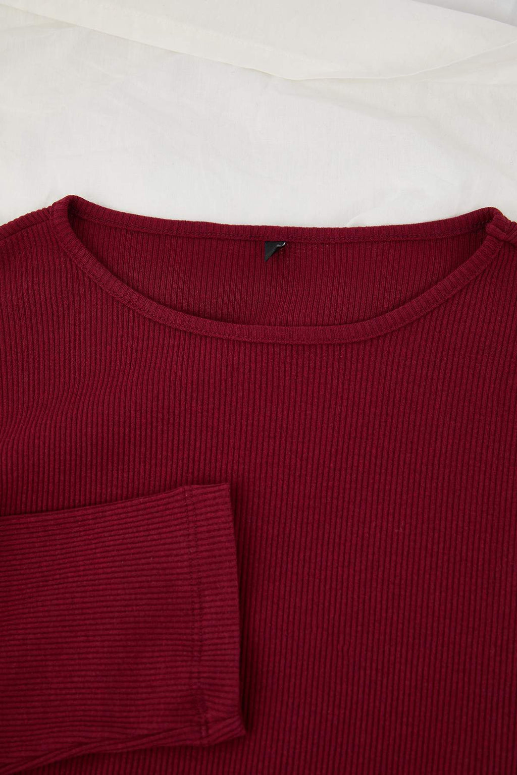 Trendyolmilla Bordo Fitilli Örme Pijama Takımı THMAW21PT0684