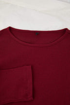 Trendyolmilla Bordo Fitilli Örme Pijama Takımı THMAW21PT0684