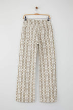 Çok Renkli Animal Yılan Desenli Yüksek Bel Wide Leg Jeans TWOAW26JE00136