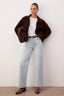 Açık Mavi Kemerli Yüksek Bel Wide Leg Palazzo Jeans TWOAW26JE00271