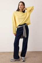 Trendyolmilla Antrasit Kalın Şardonsuz İspanyol Kol Dikiş Detaylı Relaxed Örme Sweatshirt TWOAW26SW00110