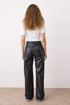 Siyah Kaplama Yüksek Bel Wide Leg Jeans TWOAW26JE00156