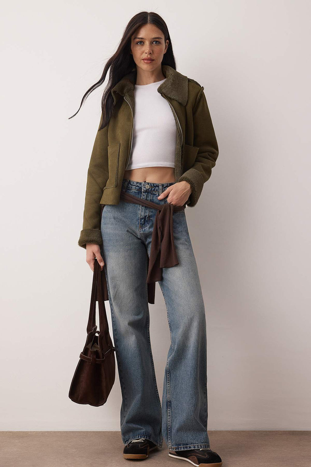 Trendyolmilla Mavi Yüksek Bel Wide Leg Palazzo Jeans TWOAW26JE00269