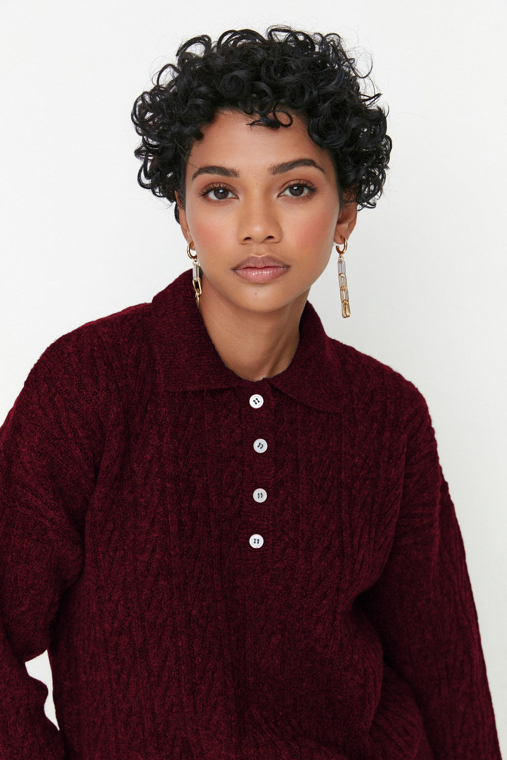 Trendyolmilla Mavi Geniş Kalıp Yumuşak Dokulu Triko Kazak TWOAW21KZ2635