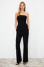 Siyah Bootcut/Çizme Paça Dokuma Pantolon TWOSS24PL00024