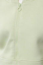 Trendyolmilla Açık Sarı Fermuarlı Kapüşonlu Rahat Kesim Crop Kalın İçi Polarlı Örme Sweatshirt TWOAW20SW0660