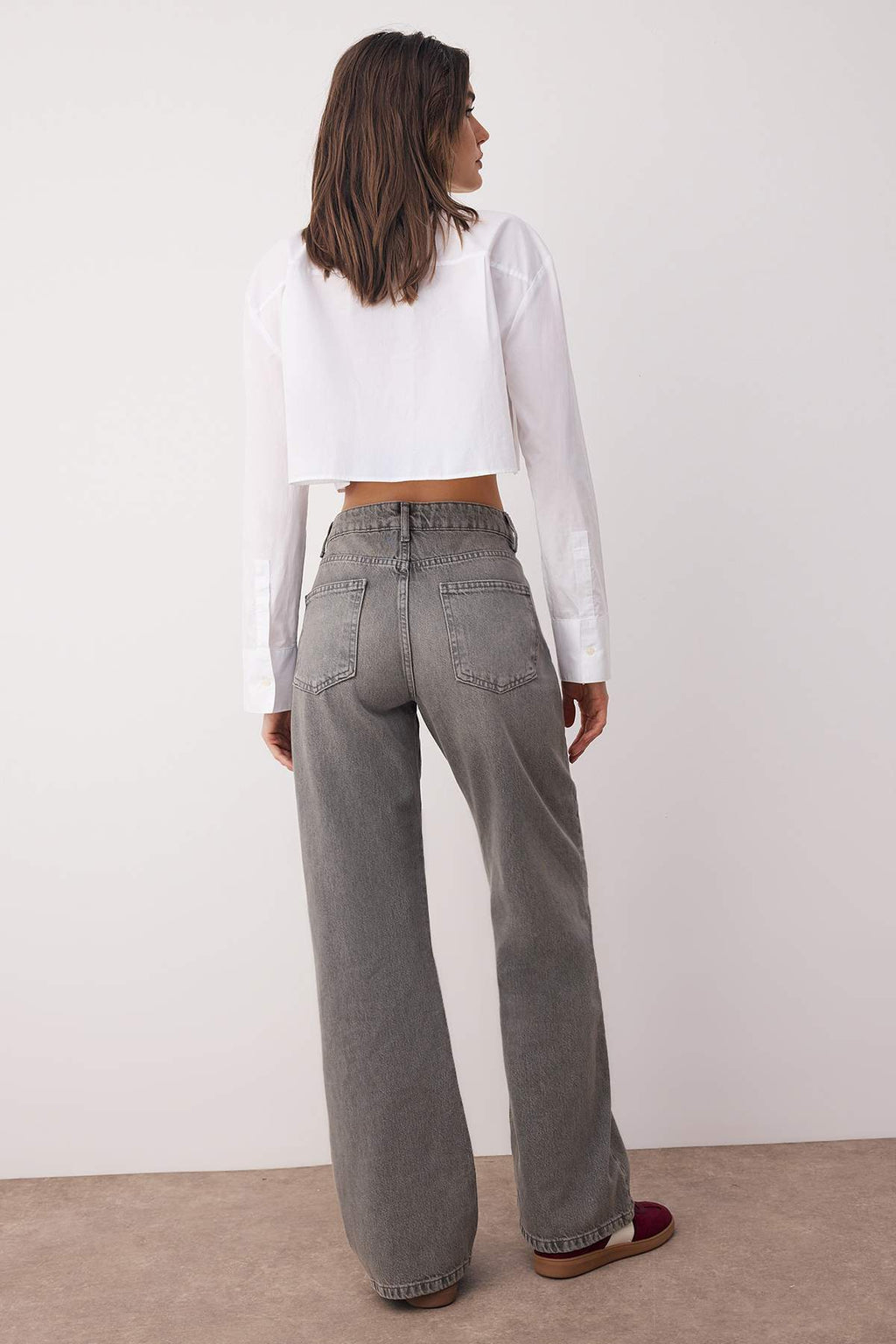 Trendyolmilla Mavi Yüksek Bel Bel Wide Leg Jeans TWOAW26JE00079