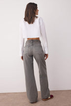 Trendyolmilla Mavi Yüksek Bel Bel Wide Leg Jeans TWOAW26JE00079