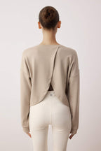 Trendyolmilla Kahverengi İnterlok Regular Sweatshirt THMAW26SW00003