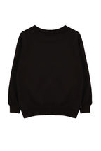 Trendyolmilla Lila Kız Çocuk Mevsimlik-İnce Kedi Desenli Örme Sweatshirt TKDAW25SW00008
