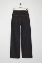 Siyah Yüksek Bel Geniş Paça Wide Leg Jeans TWOAW26JE00070