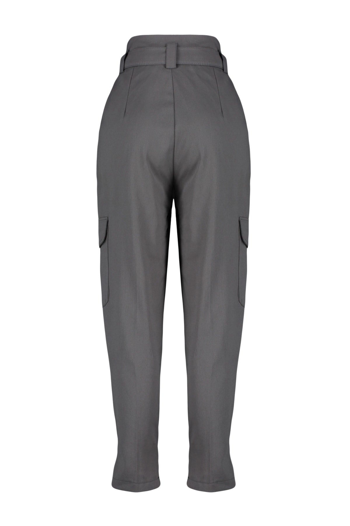 Gri Kemerli Kargo Dokuma Pantolon TWOSS21PL0138