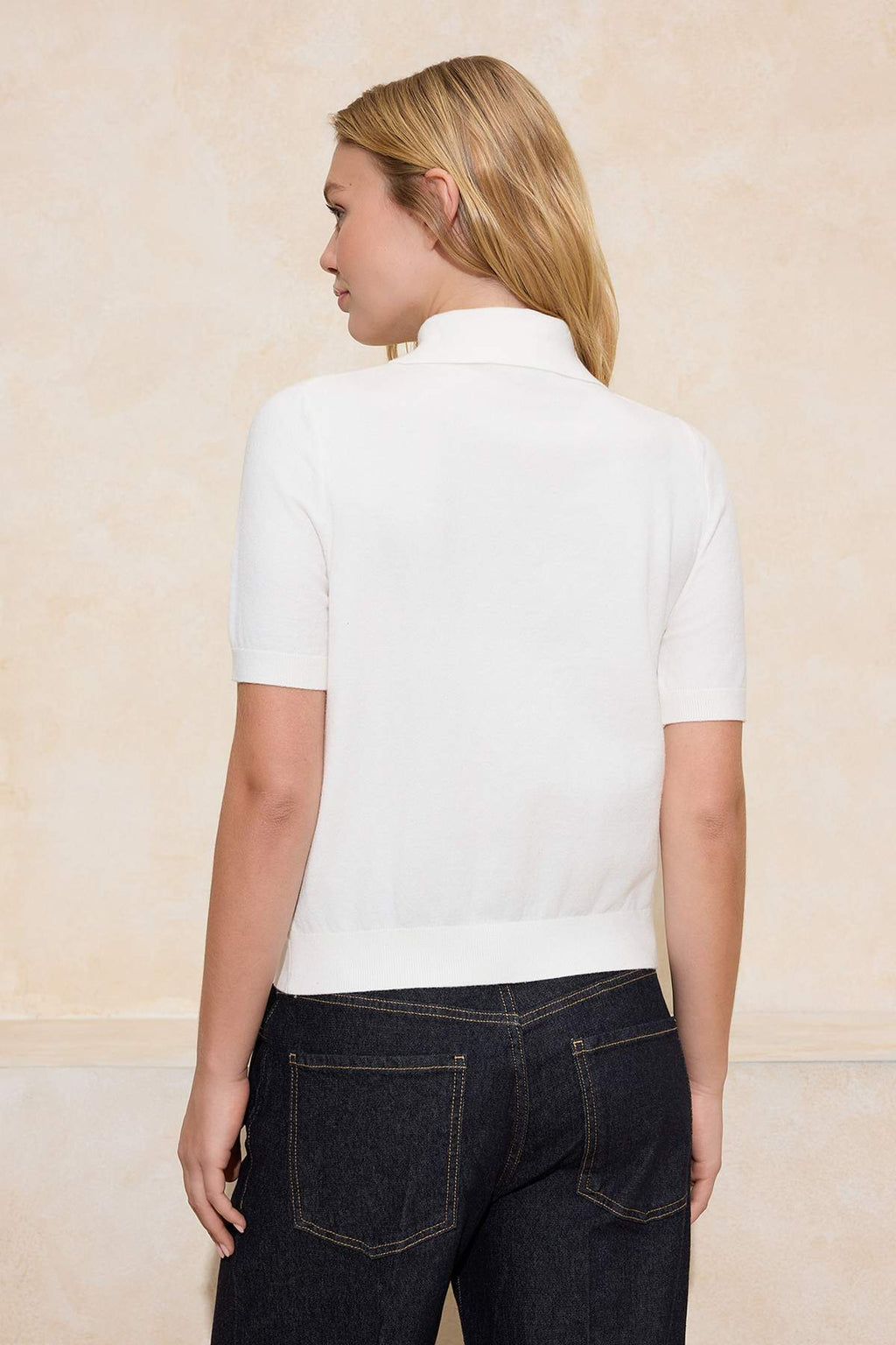 Trendyolmilla Sarı Polo Yaka Premium İplik / Özel İplik Triko İnce Bluz TWOSS25BZ00184