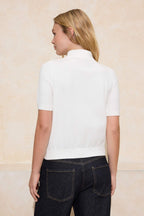 Trendyolmilla Sarı Polo Yaka Premium İplik / Özel İplik Triko İnce Bluz TWOSS25BZ00184