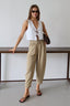 Trendyolmilla Açık Haki Şalvar/Harem Bağcıklı Pantolon TWOSS25PL00126