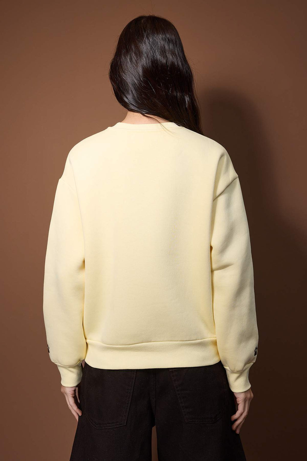 Trendyolmilla Kar Melanj Örme Sweatshirt TWOAW26SW00200