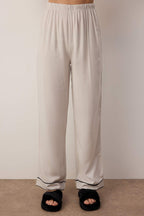 Trendyolmilla Bordo Biyeli Viskon Dokuma Pijama Takımı THMAW21PT0292