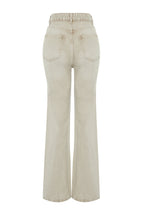Trendyolmilla Gül Kurusu Normal Bel Wide Leg Jeans TWOSS24JE00011