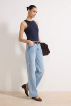 Trendyolmilla Lacivert  Yüksek Bel Wide Leg Jeans TWOAW24JE00089