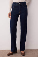 Trendyolmilla Siyah Normal Bel Geniş Paça Orta Esnek Straight Smoke Jeans TWOAW26JE00085