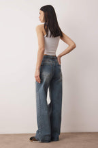 Trendyolmilla Mavi Yüksek Bel Wide Leg Palazzo Jeans TWOAW26JE00269