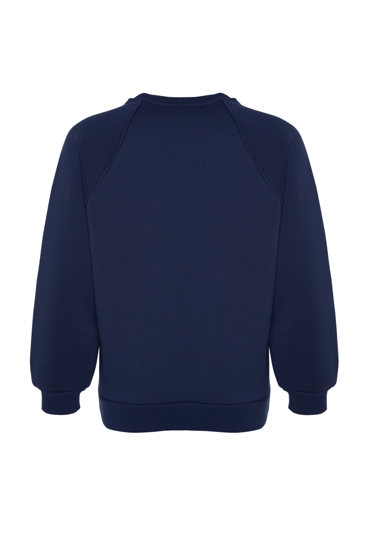 Trendyolmilla Lila Relaxed/Rahat Kalıp Basic Reglan Kol Bisiklet Yaka Örme Sweatshirt TWOAW24SW00104