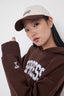 Teen Koyu Kahverengi Oversize/Geniş Kalıp Nakışlı Örme Sweatshirt TWOAW26SW00157