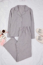 Trendyolmilla Lila-Çok Renkli Pamuklu Kalın/Kışlık Ekoseli Flanel Dokuma Pijama Takımı THMAW26PT00196