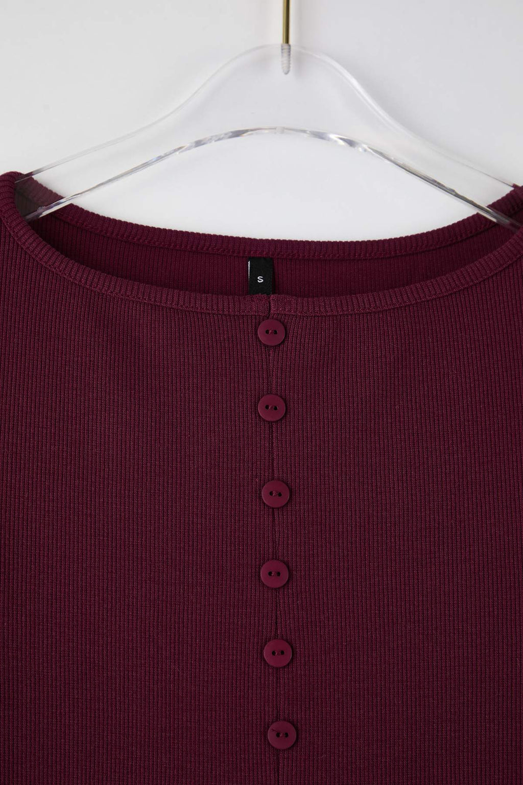 Trendyolmilla Siyah Düğme Detaylı Bisiklet Yaka Fitilli Esnek Regular Boy Örme Bluz TWOAW25BZ00030