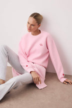 Trendyolmilla Kar Melanj Örme Sweatshirt TWOAW26SW00200