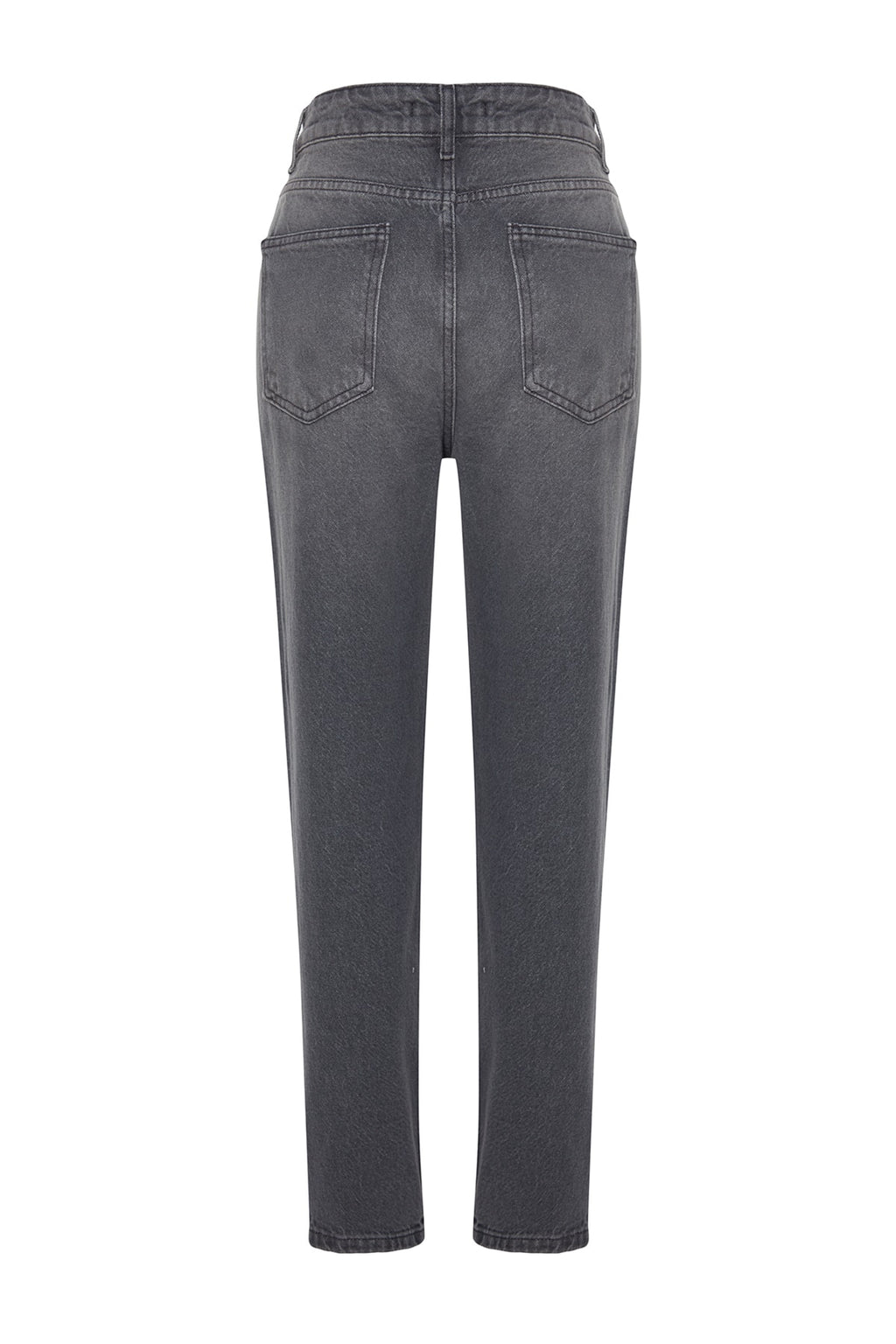 Trendyolmilla Beyaz Yüksek Bel Mom %100 Pamuk Non-Stretch Jeans TWOAW24JE00076