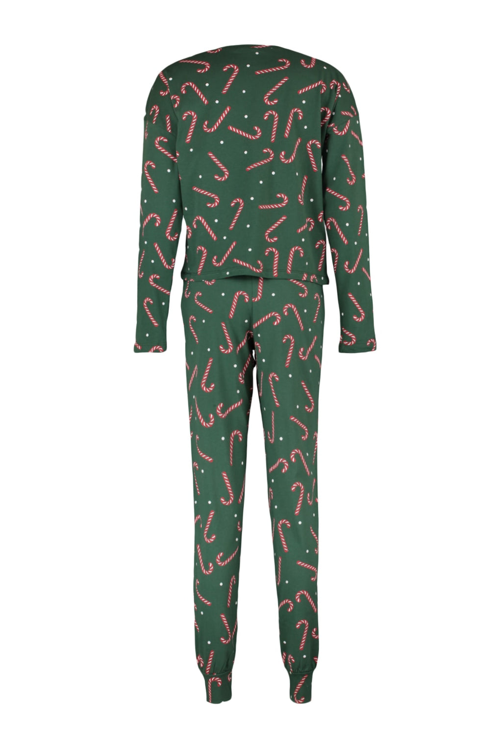 Trendyolmilla Bej %100 Pamuklu Yılbaşı Temalı Örme Pijama Takımı THMAW21PT0771