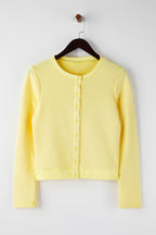 Trendyolmilla Siyah Düğmeli Regular/Normal Kalıp Örme Sweatshirt TWOAW26SW00162