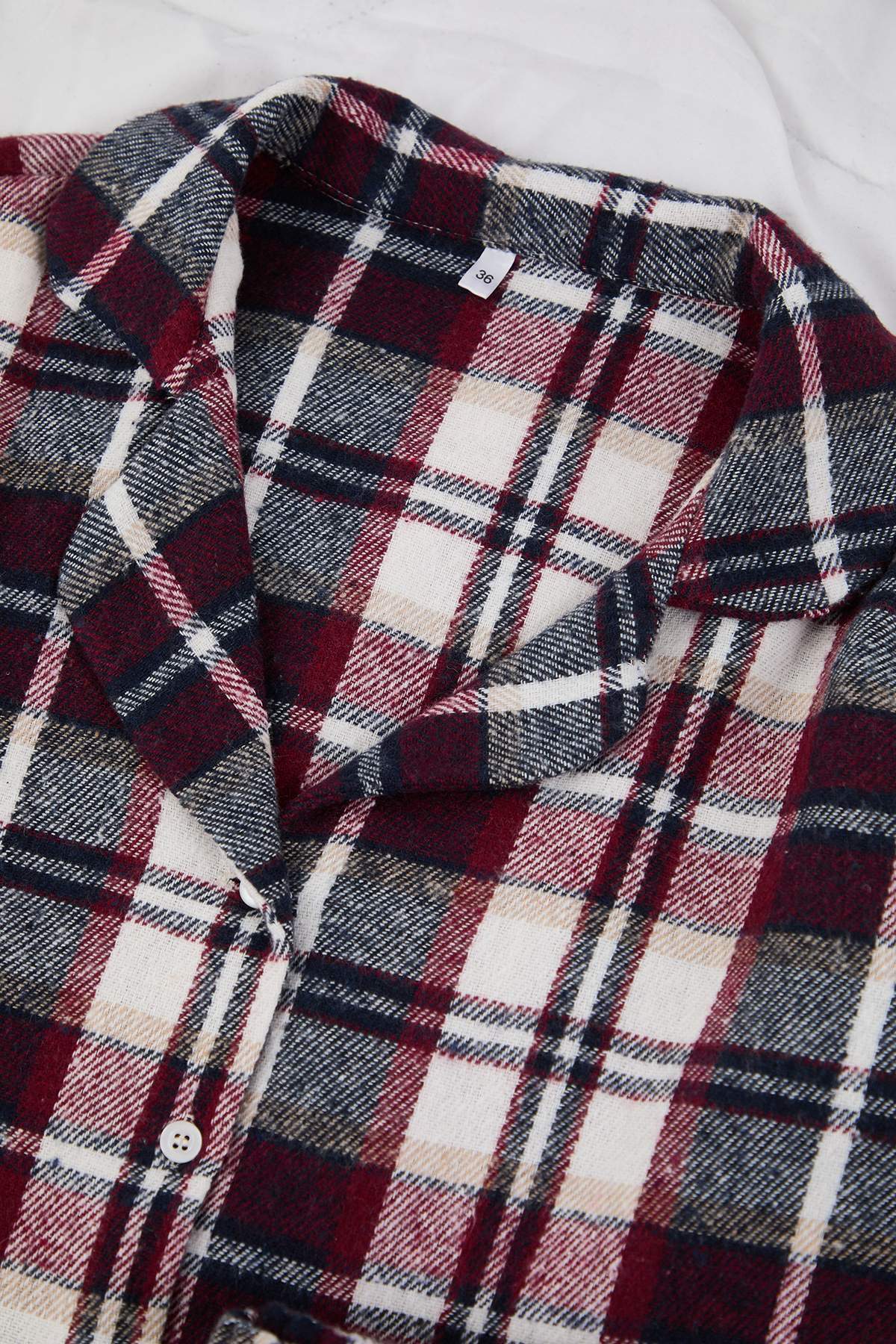 Trendyolmilla Çok Renkli Pamuklu Ekoseli Kışlık Kalın Flanel Dokuma Pijama Takımı THMAW26PT00175