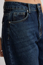 Trendyolmilla Gri Yüksek Bel Loose Baggy Jeans TWOSS25JE00063